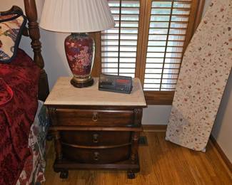 Pulaski Faux marble top night stand 