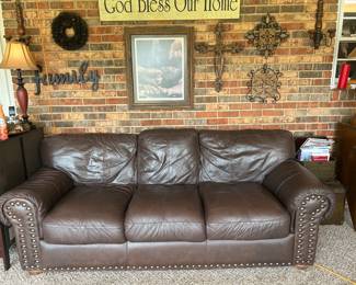 Italian leather sofa $325