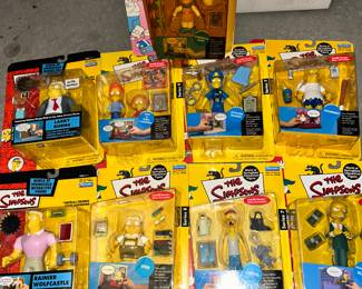 The SIMPSONS - the World of Springfield with Interactive figures!! All still in their original blister pack!