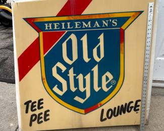 From S Main St., Fort Atkinson, WI... the exterior sign of the 'TEE PEE Lounge'. 