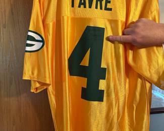 Favre autograph jersey.
