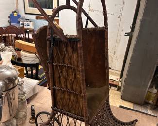 A Victorian baby stroller.