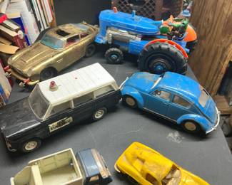 Tonka and Corgi toys are represented here.