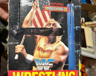 The HULK - 1987 Wrestle Mania III empty Trading card box.