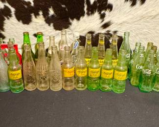 Old soda bottles