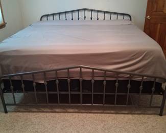 Very high quality king size bed.The mattress is nearly new.It has been used extremely minimally as it is in the guest bedroom.  Excellent condition
