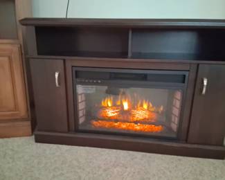 Electric fireplace Beautiful piece of furniture.  Works great.  Keep cozy 