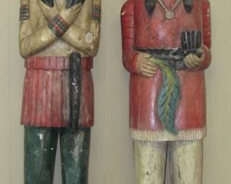 Wood Cigar Indian Statues