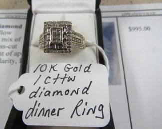 10K Gold Diamond Ring