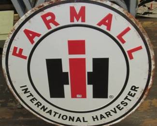 Metal Farmall Sign