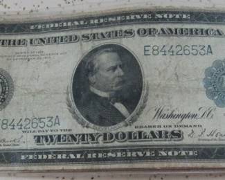 1914 $20.00 Federal Reserve Note