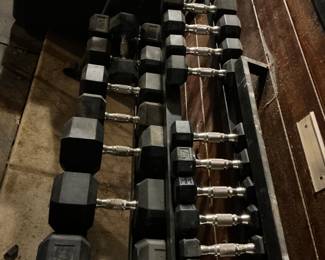 One of two weight sets available for sale 