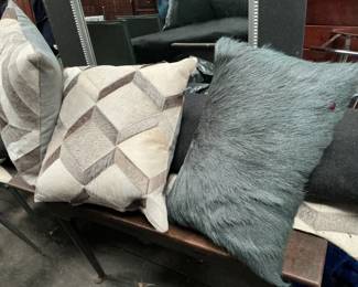 Cowhide pillows 