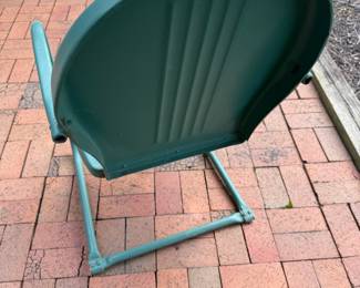 Vintage metal chair $45