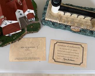 Lighthouses with certificates- $25 for set