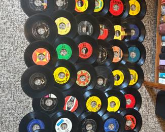 collection of 45's $40
