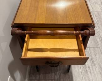 Vintage tea cart with drawer.  