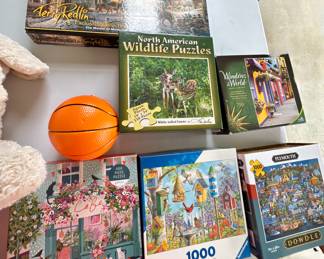 Lot of puzzles.    $5 entire lot