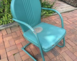 VIntage Metal Chair.   $40