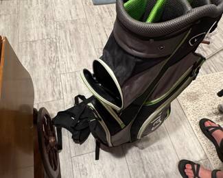 Callaway Golf bag with carrying harness.  Clubs included $200