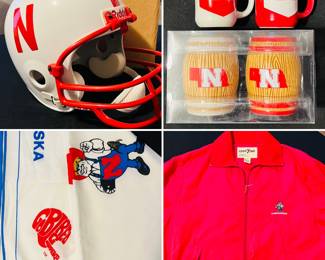 Vintage Husker decor and apparel 