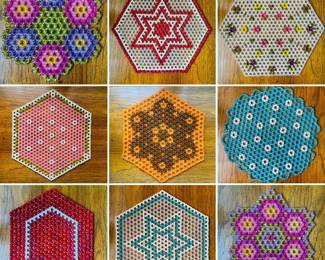 Vintage handmade beaded dollies