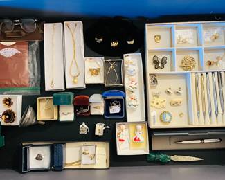 Vintage gold, silver, and costume jewelry