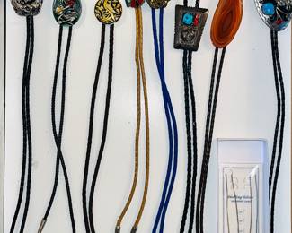 Vintage bolo neck ties