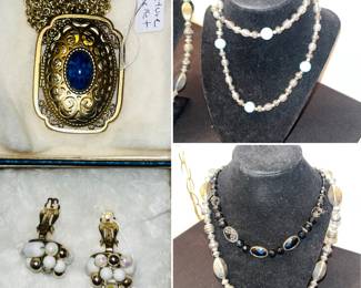Vintage gold, silver, and costume jewelry