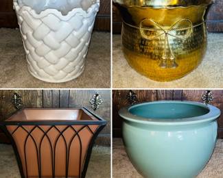 Large ceramic planters  