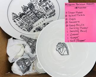 Mikasa Parisian Scenes China dish set