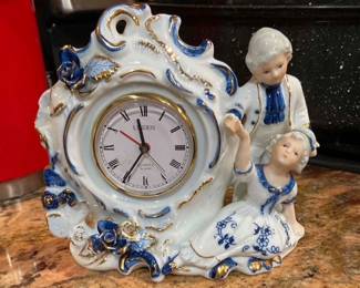 Linden porcelain clock 