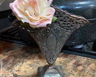 Vintage fan vase 