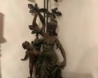 Art noveau large lamps