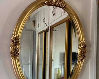 Oval Italian mirrors (pair)