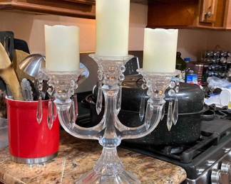 Assorted candelabras (metal / glass) 
