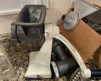 Cast iron meat grinder. 2 