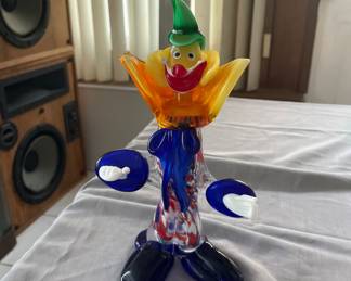 Murano glass clown 
