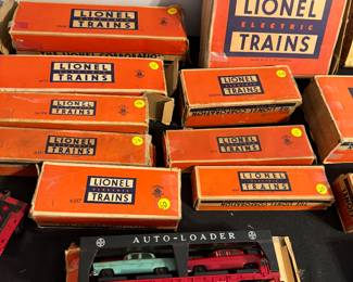 Lionel trains in original boxes! 