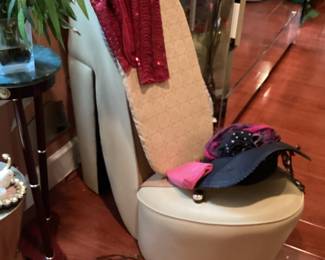 High heel chair