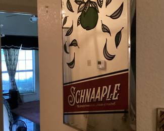 Alcohol bar memorabilia bar mirror alcohol advertisement