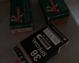 Pistol ammo and a few guns