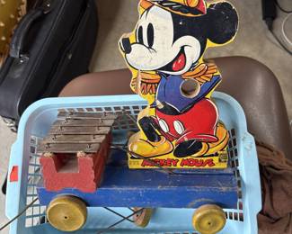 1939 Fisher Price #798 Mickey Mouse Xylophone Toy!
