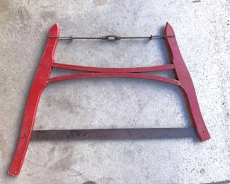 Antique Red Buck Saw!
