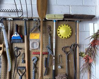 Vtg Wooden Boat Oar, Tools!
