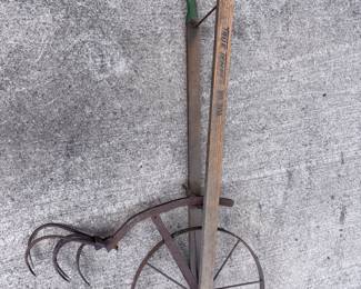  Vtg True Temper #20A Hi Wheel Plow/Cultivator!

