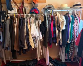 Mostly modern clothing, some 80’s-90’s