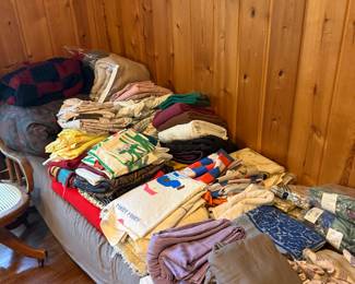Towels, linens and blankets
