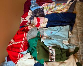 Vintage children’s and baby clothing