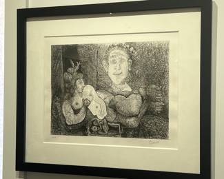 Signed Picasso Etching